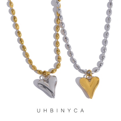 Gold Heart Pendant Necklace