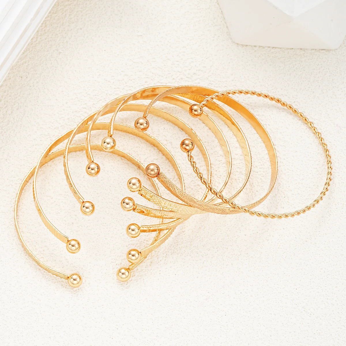 Punk Gold Bangle Set