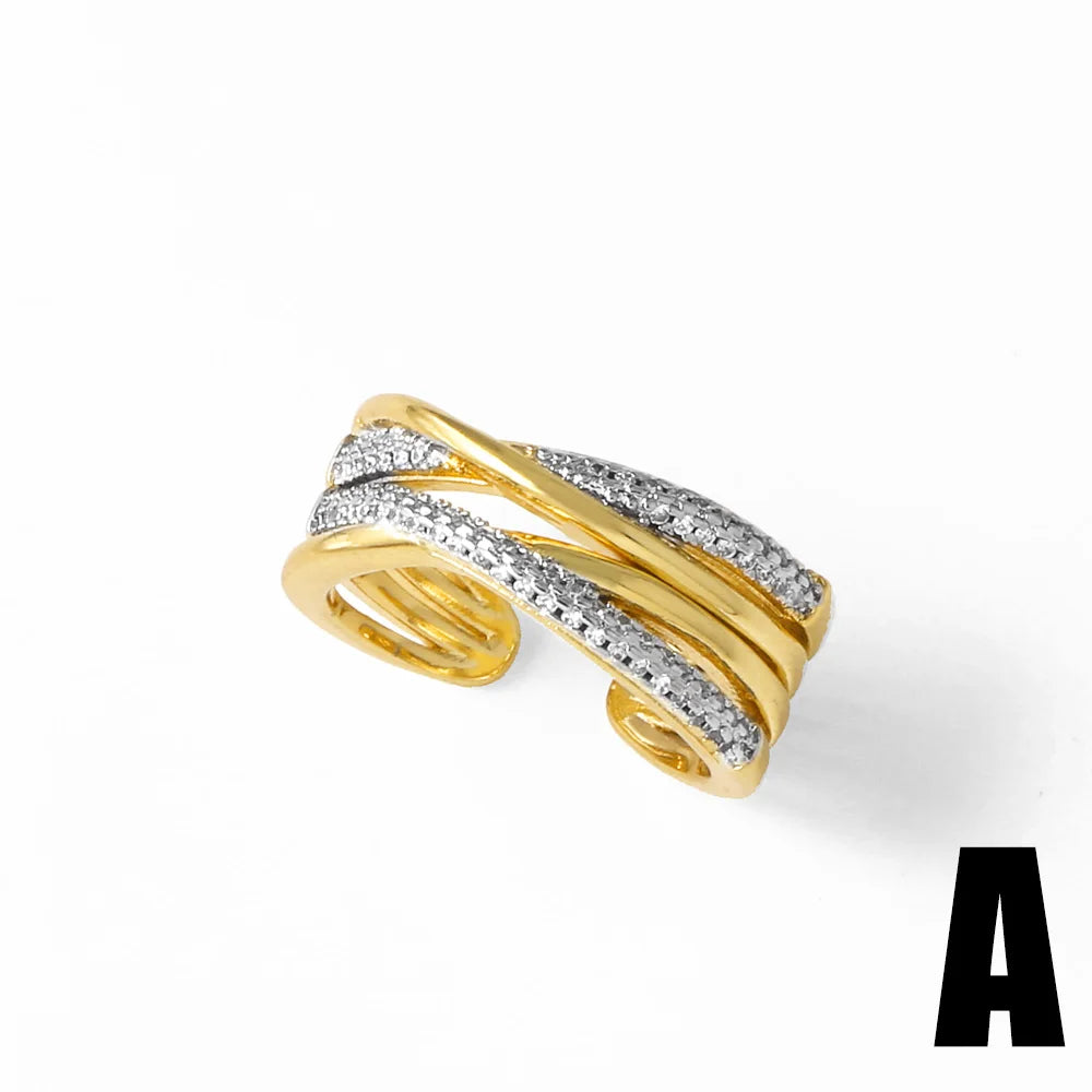 Crystal Butterfly Statement Ring