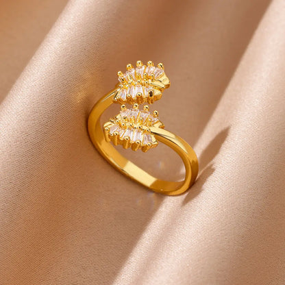 Luxury Zircon Open Ring