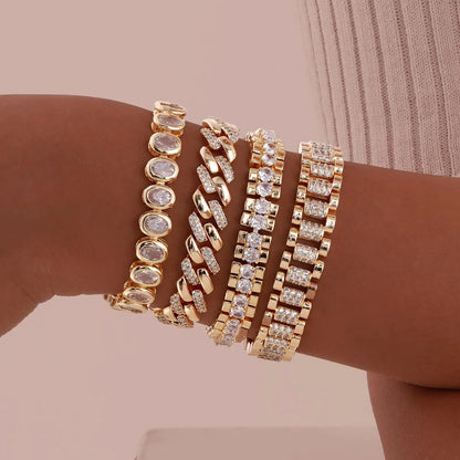 Gold Paperclip Bracelet