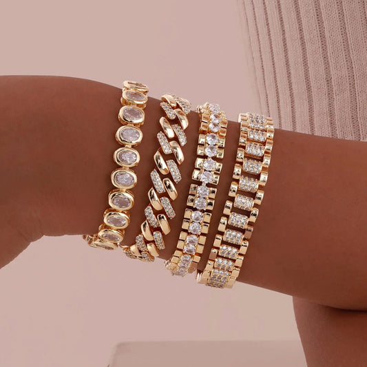 Gold Paperclip Bracelet