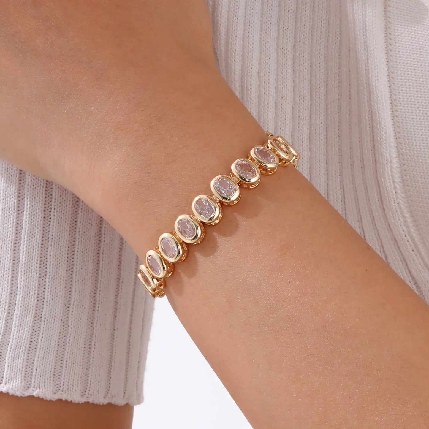 Gold Paperclip Bracelet