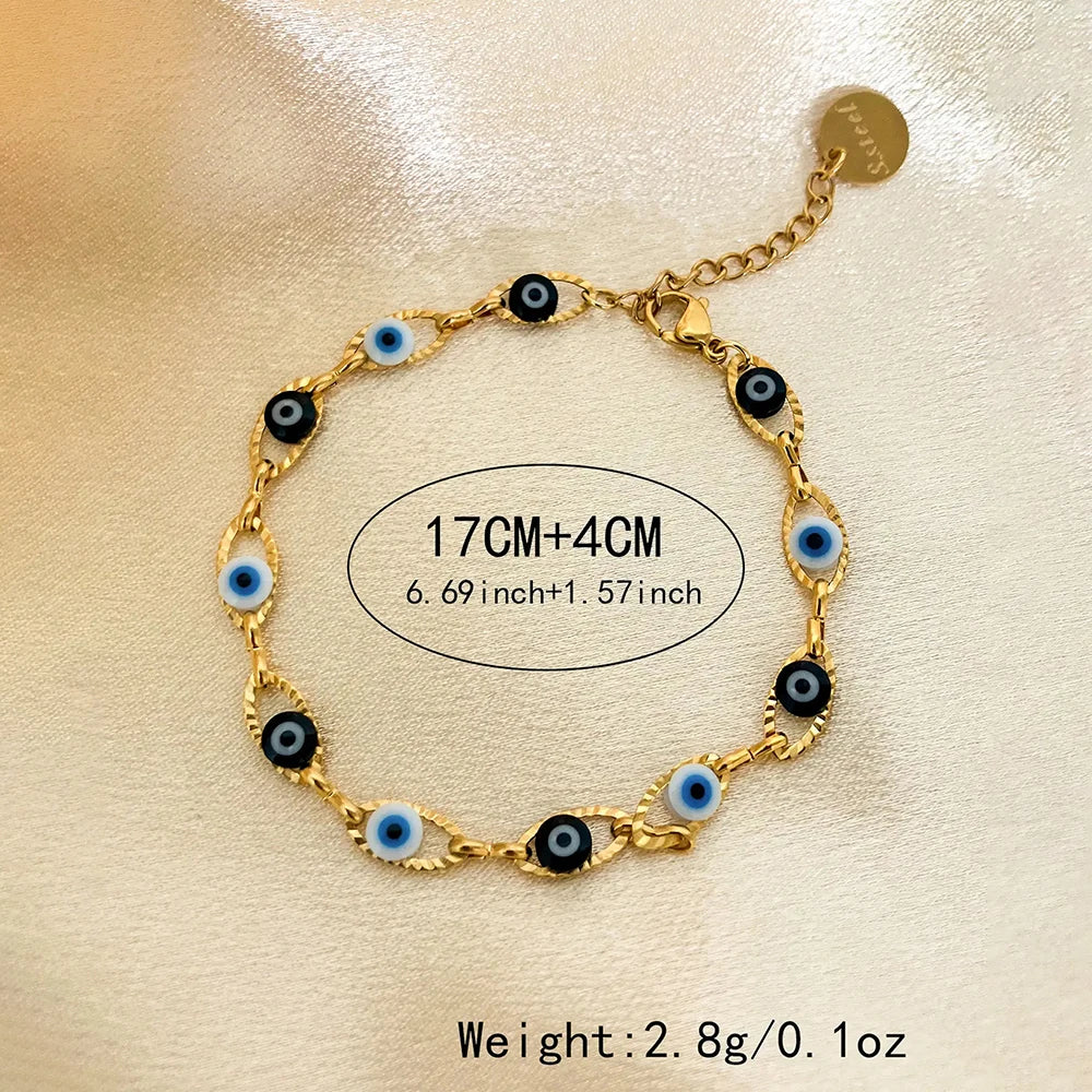 Evil Eye Gold Bracelet