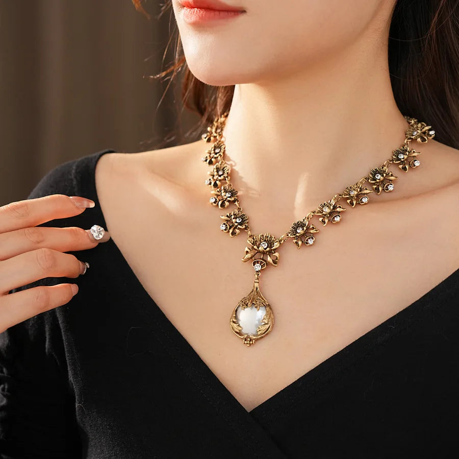 Pearl Flower Jewelry Set