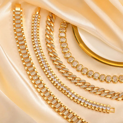 Gold Paperclip Bracelet