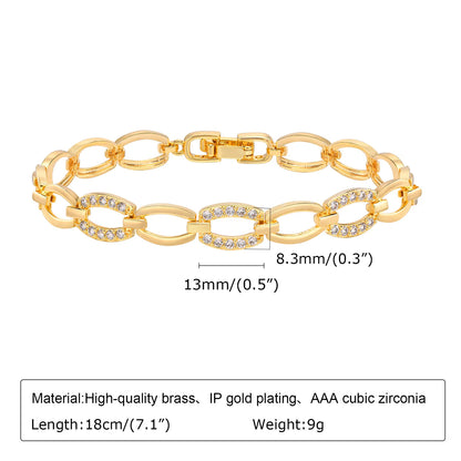 Gold Paperclip Bracelet