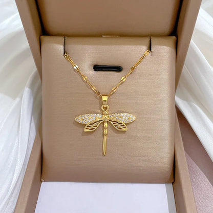Dragonfly Clavicle Necklace